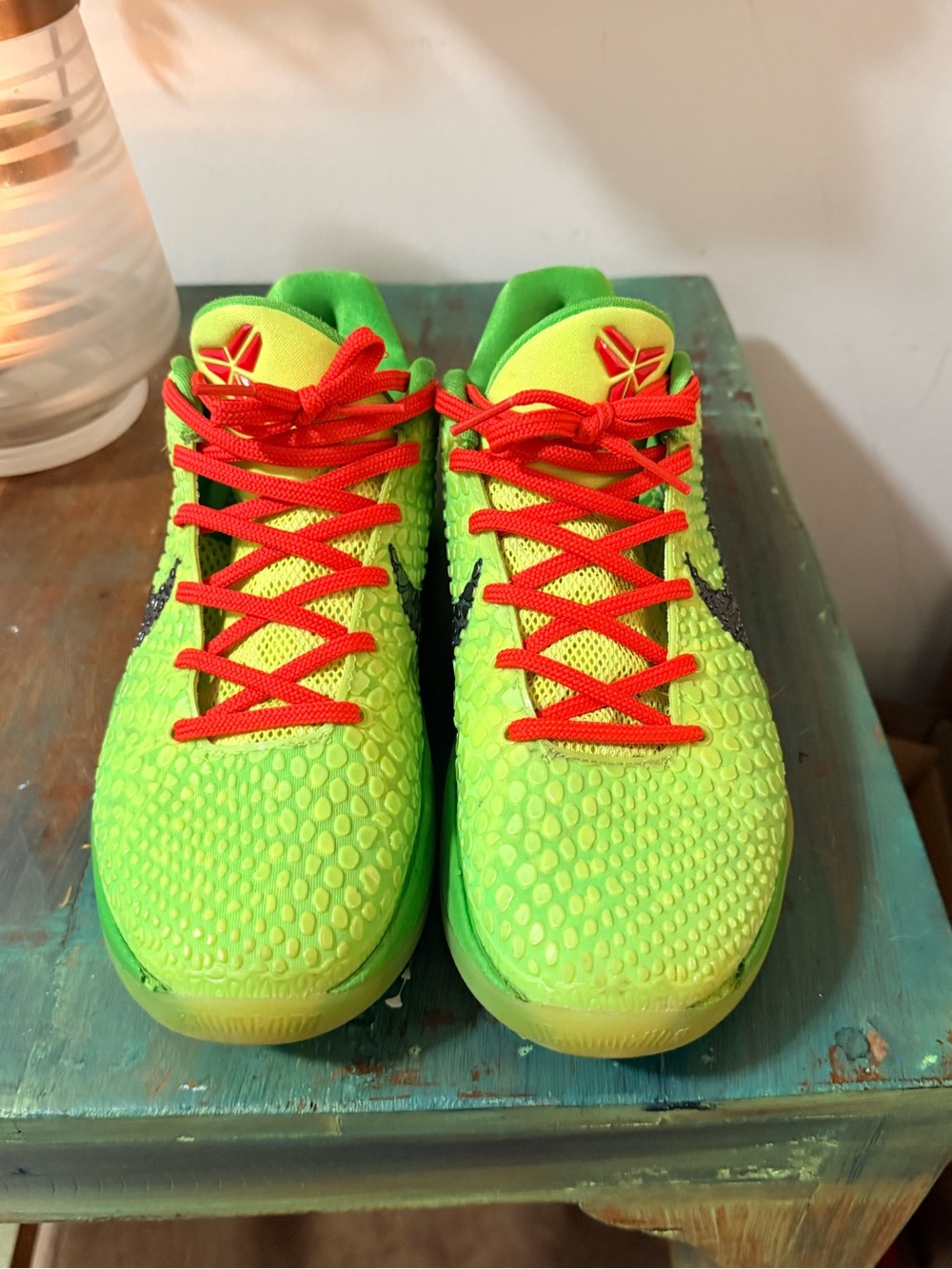 Nike Zoom 2020 Kobe 6 Pronto Grinch Size 7.5 - Picture 3 of 10